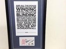 Oasis Hand Signed/Autographed Postcard with a Poster & COA