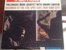 Thelonious Monk w/ Johnny Griffin - In Action Riverside 262 DG LP Vg++