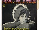 BRIGITTE BARDOT L'Appareil a sous gainsbourg 1963 BIEM philips 432874 BE EP +TAG