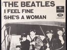 Beatles: I Feel fine / She's A woman. EX Danish purple label RARE issue