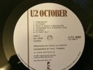 U2  Vinyl LP October  (Includes Gloria) 1st pressing superb copy