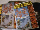 GUNS N ROSES APPETITE FOR DESTRUCTION W/ RECORD STORE PROMO POSTER  GERMAN PRESS