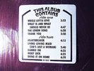 SHRINK  SONGS STICKER  LED ZEPPELIN II   Hard Heavy Blues Psych PAGE Yardbirds