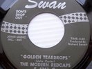 MODERN REDCAPS doowop ORIG.SWAN 45 NEVER TOO YOUNG b/w  GOLDEN TEARDROPS FM574