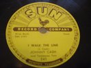 JOHNNY CASH i walk the line, vg++ to nm- 78 on SUN 1956