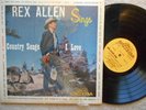 REX ALLEN sings country songs LP Vinyl Willcox Arizona