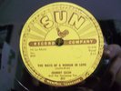 JOHNNY CASH - SUN #302 78 rpm - THE WAYS OF A WOMAN IN LOVE - BEAUTIFUL VG++ / E