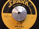 DOO WOP 45 - GENE & BILLY - IT'S HOT /ZERLENE Spark R&B HEAR