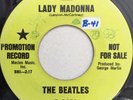 THE BEATLES ON RARE PROMO NOT FOR SALE CAPITOL USA P 2138  GREEN LABEL VG++