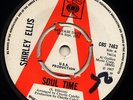 SHIRLEY ELLIS: SOUL TIME/WAITING. 45 rpm CBS 7463 Pre Release 7” Single 1971