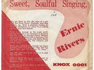 Ernie Rivers   A Message To Percy   Knox 001  RARE  SOUL  Title Sleeve ONLY