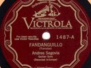 78rpm – Andres Segovia Solo Guitar – Torroba – Victrola 1487