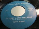 CODY BLACK DETROIT NORTHERN SOUL GROOVE CITY RECORDS THE NIGHT A STAR WAS BORN