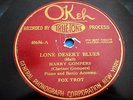 Okeh 40656, Harry Gompers (clarinet), Lone Desert Blues/Nanny Goat Blues (listen