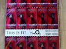 Michael Jackson - 2009 O2 Concert Tickets Sheet. Uncut - Red. Hologram
