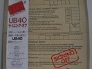 UB40 Signing Off Japan LP 1980 Trio AW-1054 Insert Obi
