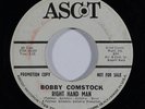 R&B 45 BOBBY COMSTOCK Right Hand Man/Always on Ascot VG++/NM wlp