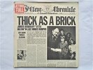 Jethro Tull Thick As A Brick LP Chrysalis CHR1003 VG+/VG+ 1972 fold-out newspape