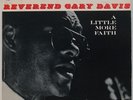 REVEREND GARY DAVIS: A Little More Faith USA Prestige BLUESVILLE Blues RVG LP