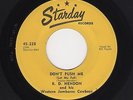 '56 STARDAY Uptempo C&W R.D. HENDON Don't Push Me/We Smiled #228 VG++ HEAR