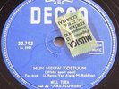 WILL TURA & de Juke-Blowers- 78 rpm - Mijn Nieuw Kostuum - Bye Bye Love - DECCA