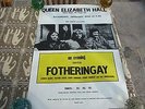 FOTHERINGAY SANDY DENNY ORIGINAL 1971 CONCERT POSTER RARE