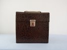 Vintage 7' Single Record Storage Case Box Handle Leather Effect