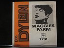 Bob Dylan, Maggie`s Farm, Norway/Norwegian single record - EX/EX