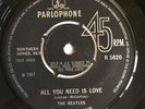 Beatles All You Need Is Love 1st Original Near Mint With Out Live Transmission