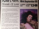 Kate Bush Hounds Of Love Promotional Folded Information Sheet. Rare.