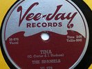 SPANIELS 78 Tina / Great googley moo VEE JAY  VG+ Doowop vs68