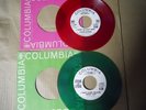 STEVE LAWRENCE EYDIE GORME- 2 RARE COLUMBIA PROMO 45'S RED & GREEN VINYL-POP ROC