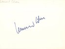 Leonard Cohen - Rare In Person Signed Card  Legendary Canadian Singer/Songwriter
