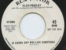 Rare Elvis Presley 45- If Every Day Was Like Christmas- RCA Victor 47-8950-Promo