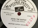 Brother Dutch Coleman RCA Vinyl 78 Promo John The Baptist