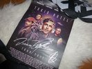 TOKIO HOTEL POSTER, SIGNED, DREAM MACHINE TOUR 2017