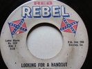 Johnny Rebel 45rpm Lookin for a Handout on Leber label 504
