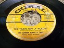 Rockabilly 45 Johnny Burnette Trio Train Kept-A Rollin Honey Hush 1956 Coral
