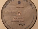 Christopher Cross “It’s Alright” RARE ORIGINAL ACETATE  SINGLE 12” SINGLE LP
