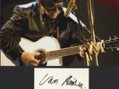 Van Morrison - Legendary Irish Singer - I/P Signed Card  With Photograph.