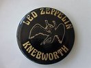 LED ZEPPELIN KNEBWORTH 1979 LARGE VINTAGE METAL PIN BADGE SWAN SONG OLD RETRO