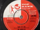 SHIRELLES-BABY IT'S YOU / THE THINGS I WANT TO HEAR- UK TOP RANK JAR-601. VG+