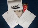 U2 WAR UK ORIGINAL PROMO PRESS RELEASE AND LP WITH  PHOTO AND 2 DOCUMENTS  RARE