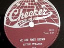 Little Walter,Checker records,78rpm, Me and Piney Brown, Break It Up (E)