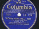 Johann Strauss: The Blue Danube  Herbert von Karajan Vienna Philharmonic 78 rpm