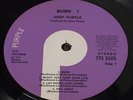 DEEP PURPLE burn 1974 PURPLE DENMARK LP EX- VG+