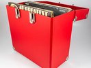 GPO Vinyl Record Case - RED  - Stylish Case for Your Classic Records