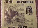JONI MITCHELL - 'For Free'  Live recording Rare Vinyl LP