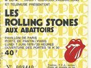 RARE / TICKET BILLET CONCERT - THE ROLLING STONES : LIVE A PARIS ( FRANCE ) 1976
