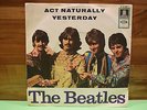 SINGLE: THE BEATLES. ACT NATURALLY/YESTERDAY.ODEON O 23031.GERMANY.HIPPIE-COVER